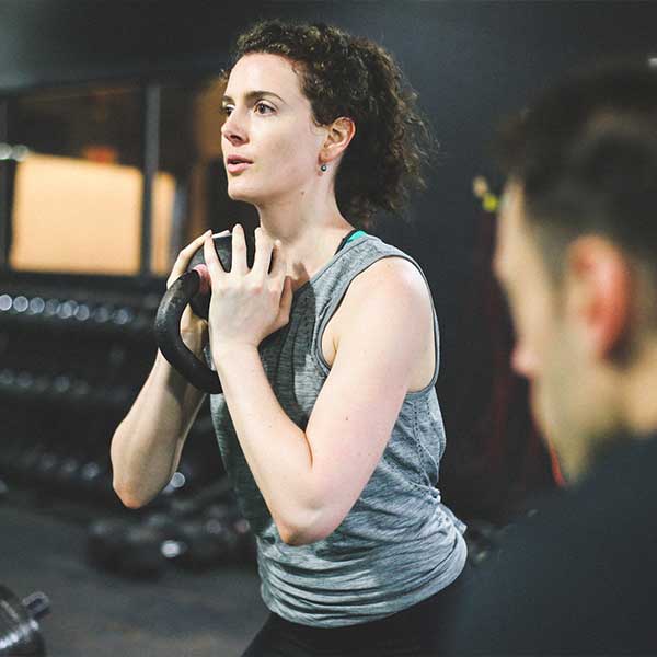 Woman on CrossFit training